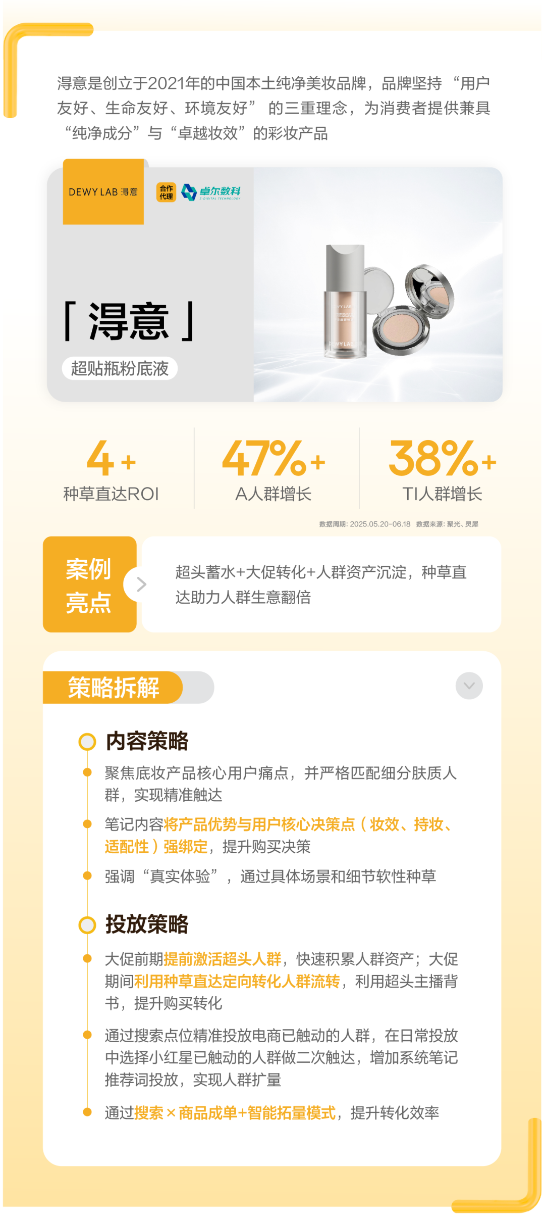 淂意种草直达案例成果与策略拆解